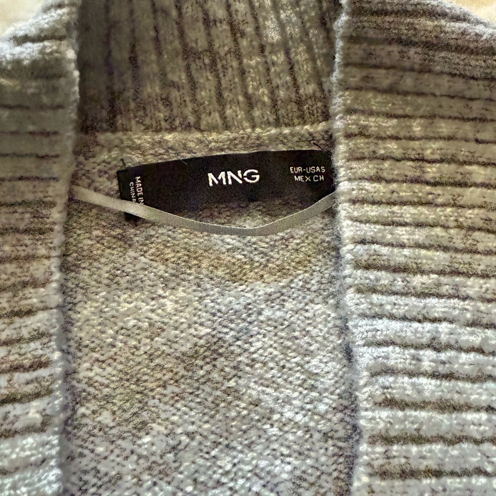 Mango Gray Button-Up Cardigan - Picture 3 of 5
